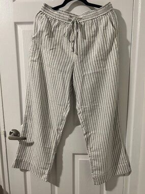 Banana Republic Stripped Pants - Size Medium